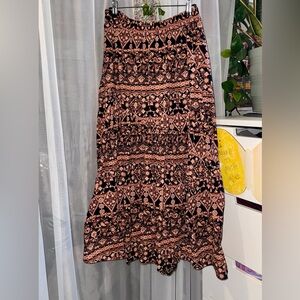 Free People Bohemian Maxi Skirt w/ Pockets - size S